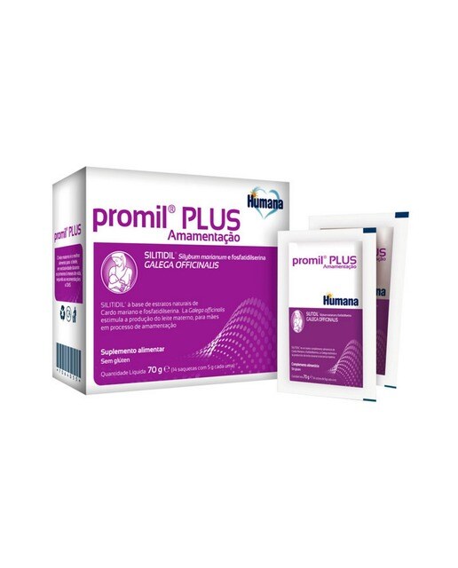 Imagem 0 de Suplemento Alimentar Promil Plus Amamentação 14 Saquetas Humana