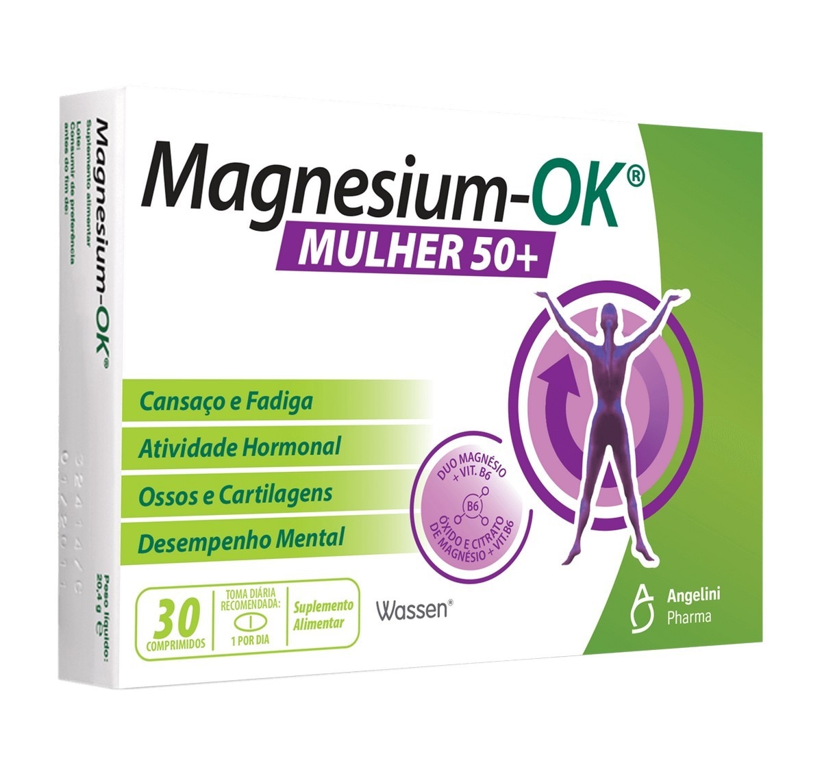Imagem 0 de Suplemento Alimentar Magnesium-OK Mulher 50+ - 30 Comp.
