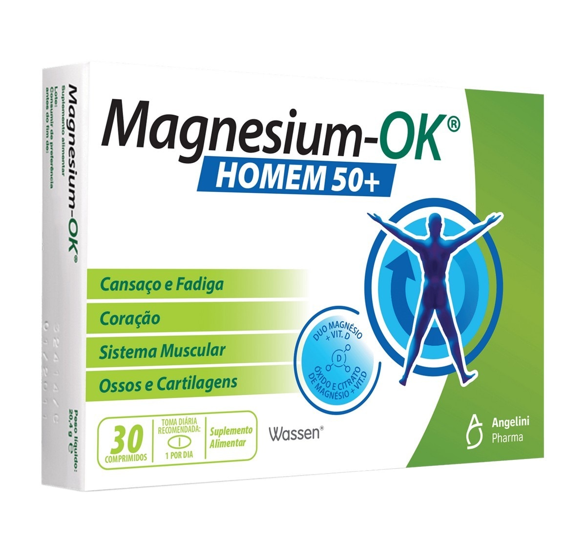 Imagem 0 de Suplemento Alimentar Magnesium-OK Homem 50+ - 30 Comp.