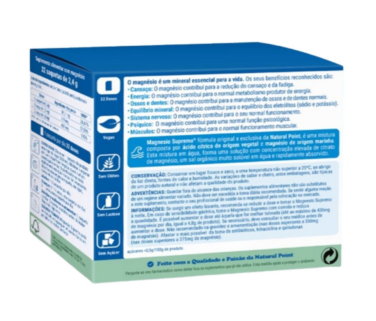 Suplemento Alimentar Magnesio Supremo Pó - 32 Saquetas 2