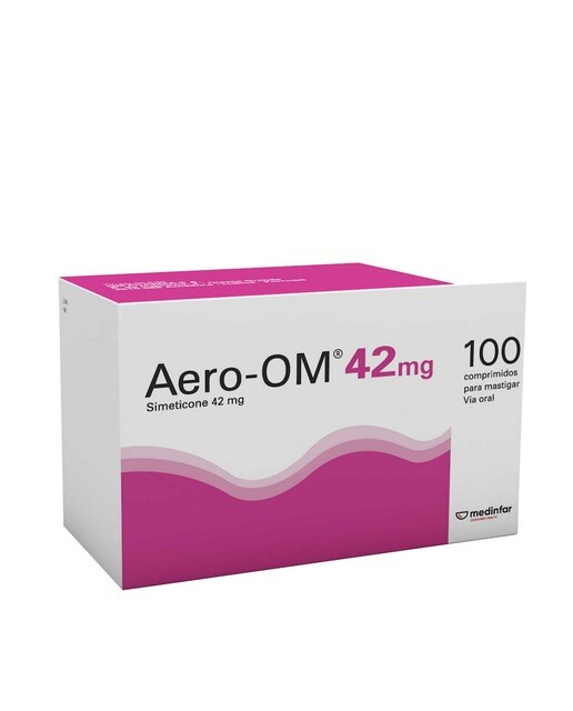 Imagem 0 de Aero-OM 42 mg - 100 Comprimidos Mastigáveis
