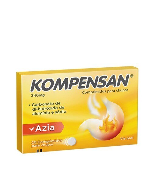 Imagem 0 de Kompensan 340 mg - 20 Comprimidos para Chupar