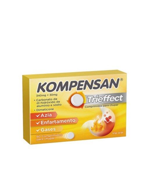 Imagem 0 de Kompensan Trieffect - 60 Comprimidos para Chupar