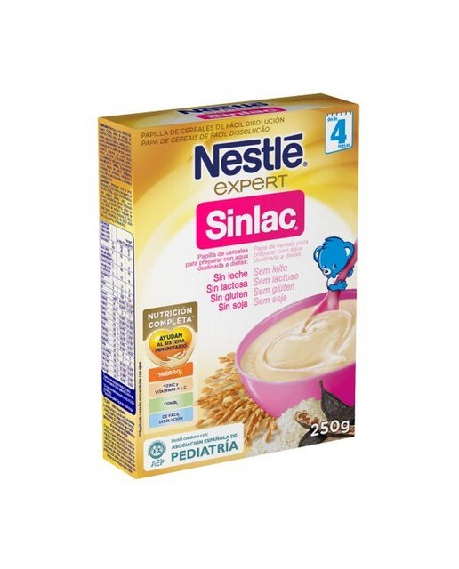 Papa Infatil Não Látea Expert Sinlac - 250 g 1