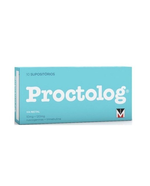 Imagem 0 de Proctolog 10 mg + 120 mg - 10 Supositórios