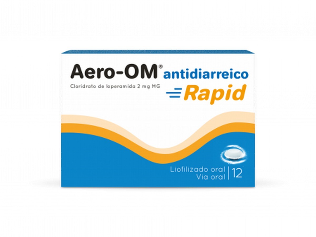 Imagem 0 de Aero-OM Antidiarreico Rapid - 12 Comprimidos