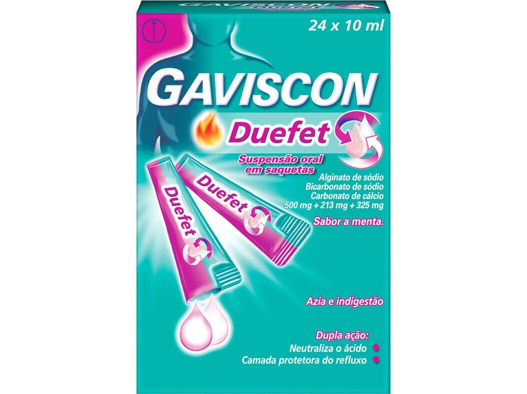 Imagem 0 de Gaviscon Duefet Azia e Indigestão Suspensão Oral - 24 Saquetas