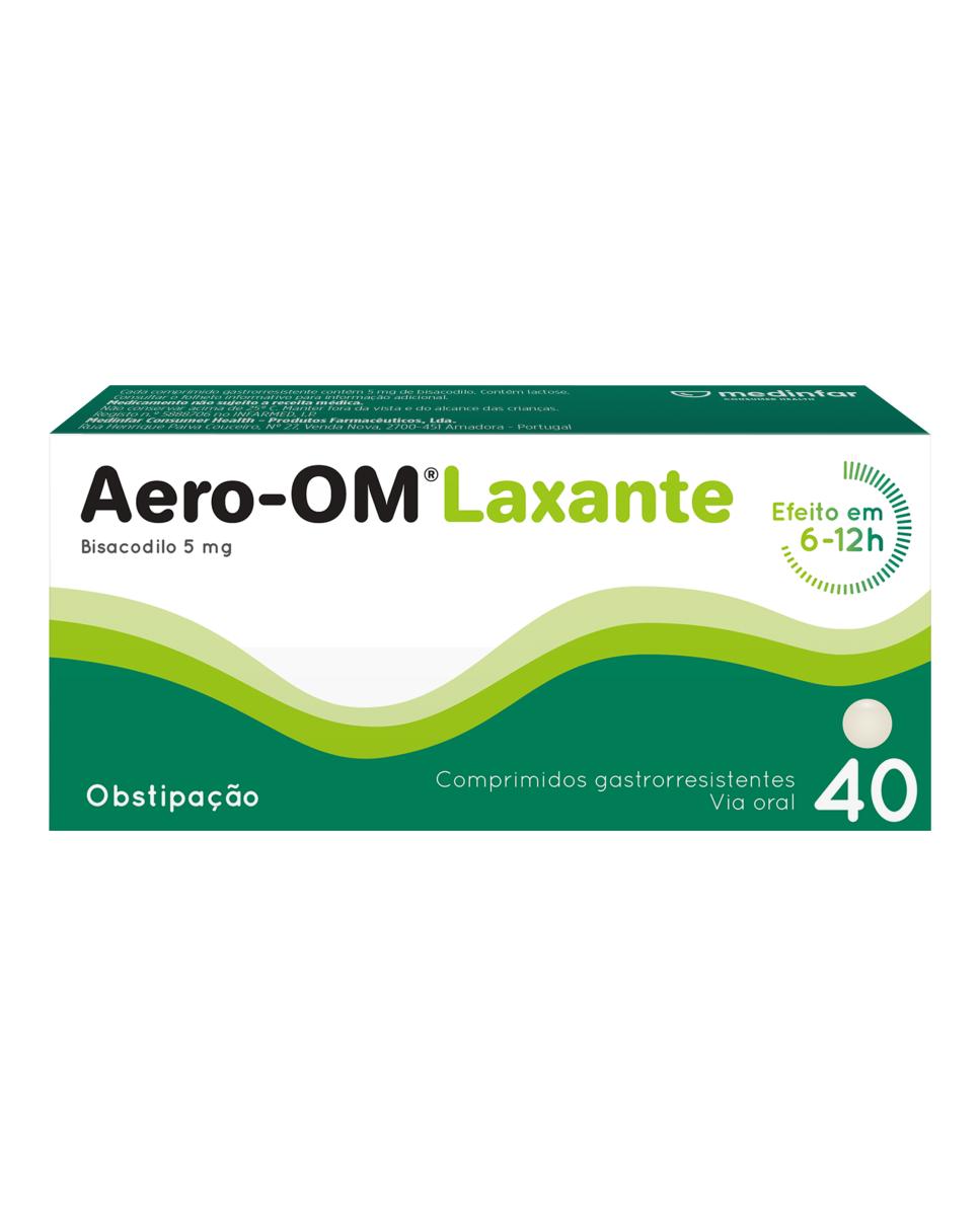 Imagem 0 de Aero-OM Comprimidos Laxantes Bisacodilo 5 mg