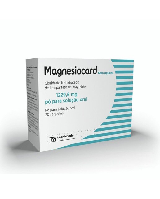 Imagem 0 de Magnesiocard sem açúcar 12296 mg - 20 Saquetas
