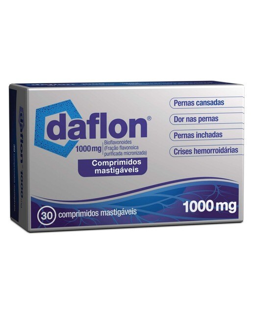 Imagem 0 de Daflon 1000 mg - 30 Comprimidos Mastigáveis