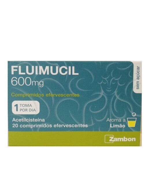 Imagem 0 de Fluimucil 600 mg - 20 Comprimidos Efervescentes