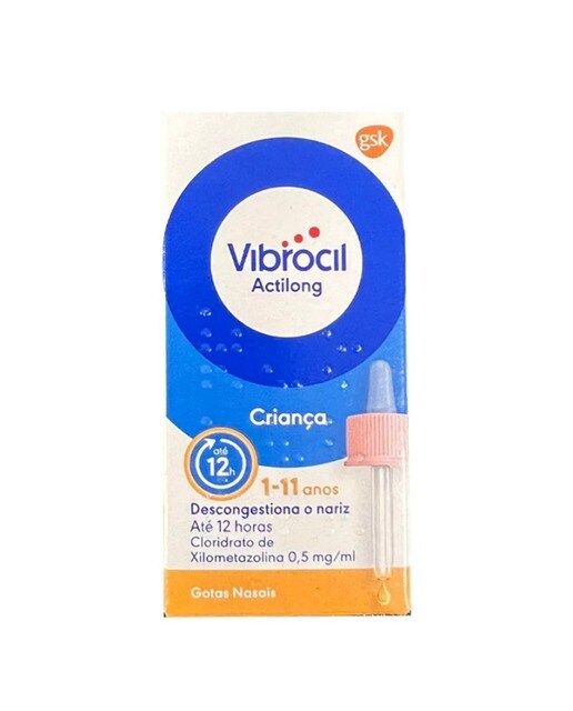 Imagem 0 de Vibrocil Actilong 0.5 mg/ml Infantil Gotas Nasais - 10 ml