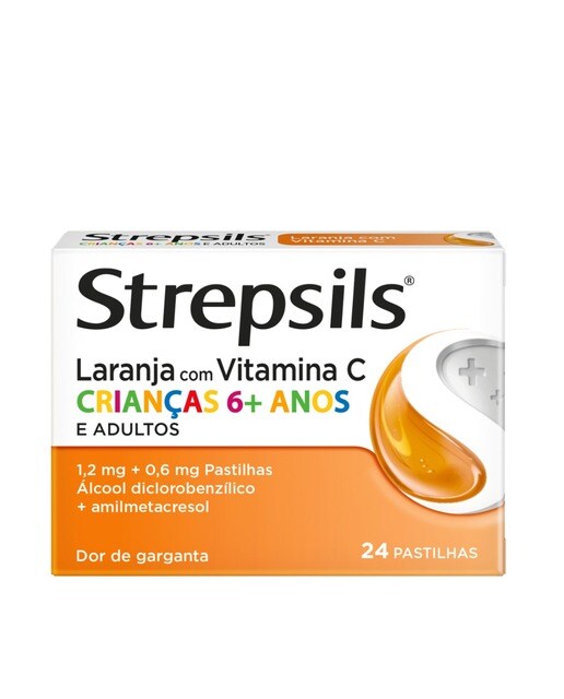 Imagem 0 de Strepsils Laranja Vitamina C - 24 Pastilhas