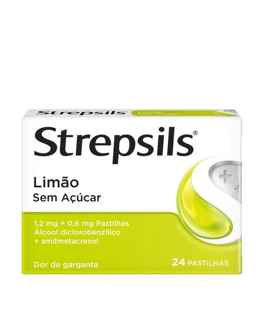 Imagem 0 de Strepsils Limão Sem Açúcar - 24 Pastilhas