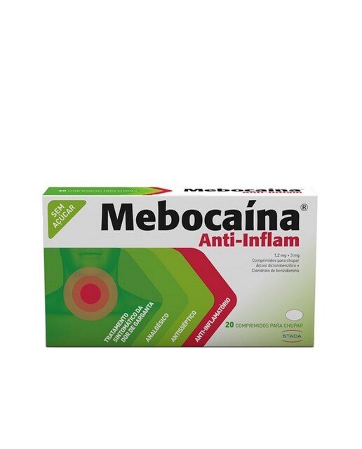 Imagem 0 de Mebocaína Anti-Inflam - 20 Comprimidos para Chupar