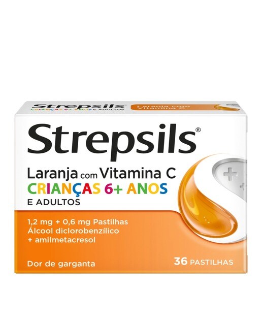 Imagem 0 de Strepsils Laranja Vitamina C - 36 Pastilhas