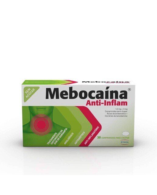 Imagem 0 de Mebocaína Anti-Inflam - 30 Comprimidos para Chupar