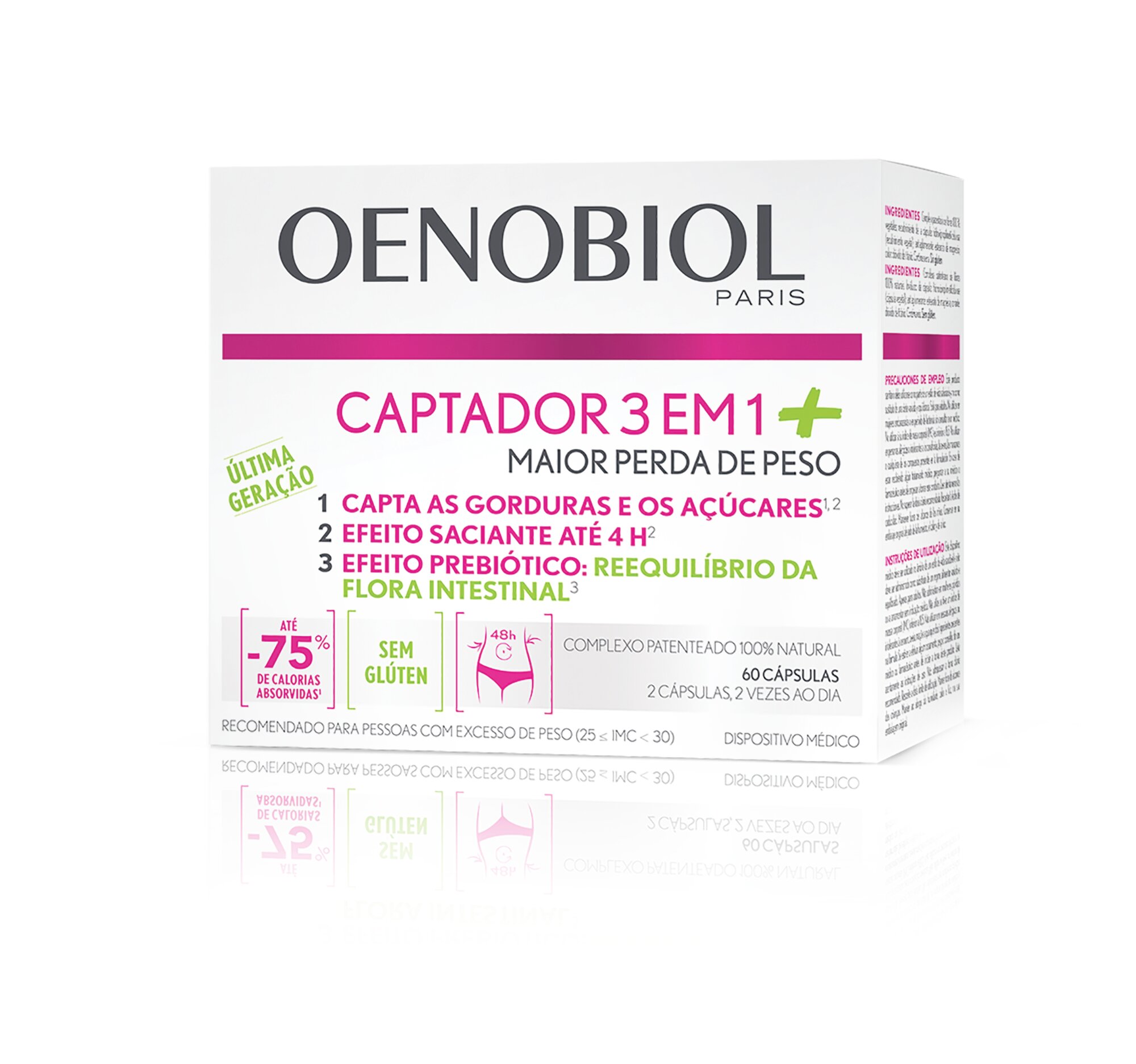 Imagem 0 de Suplemento Alimentar Oenobiol Captador 3 em 1 Plus - 60 cápsulas