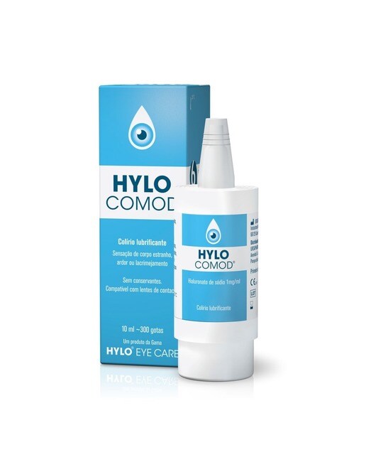 Solução Oftálmica Hylo Comod Colírio Lubrificante 10ml Hylo 1