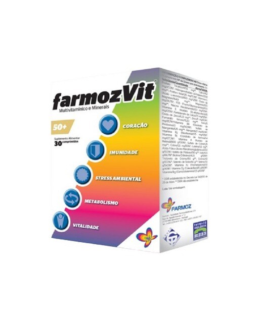 Suplemento Alimentar Farmozvit 50+ - 30 Comp 1