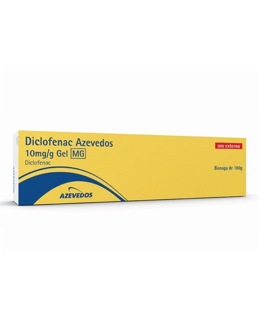 Imagem 0 de Diclofenac Azevedos 10 mg/g Gel Bisnaga - 100 g