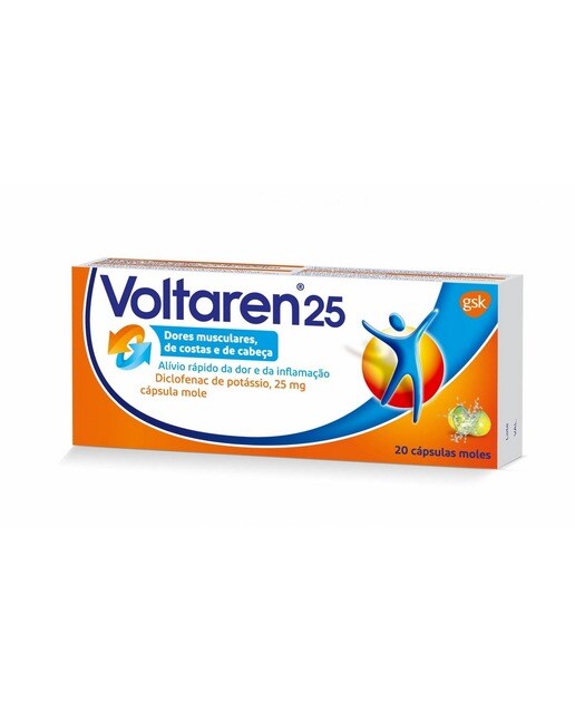 Imagem 0 de Voltaren 25 mg - 20 Cápsulas Moles