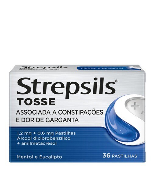 Imagem 0 de Strepsils Tosse Mentol e Eucalipto - 36 Pastilhas