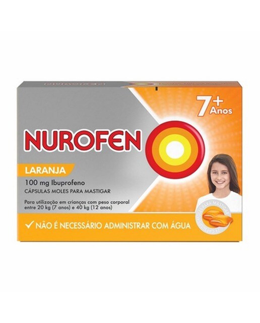 Imagem 0 de Nurofen 100 mg - 24 Cápsulas Moles para Mastigar