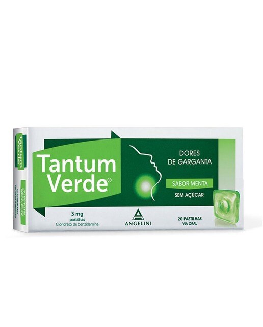 Imagem 0 de Tantum Verde s/ Açucar Menta - 20 Pastilhas