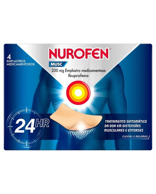 Imagem 0 de Nurofen Musc 200 mg Emplastro - 4 un.