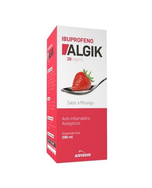 Imagem 0 de Ibuprofeno Algik 20 mg/ml Suspensão Oral - 200 ml