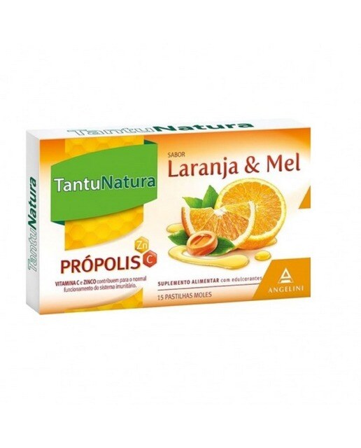 Pastilhas Laranja/Mel TantuNatura 15 Unidades TantuNatura 1