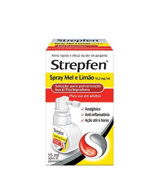 Imagem 0 de Strepfen Spray Mel e Limão para Pulverização Bucal - 15 ml
