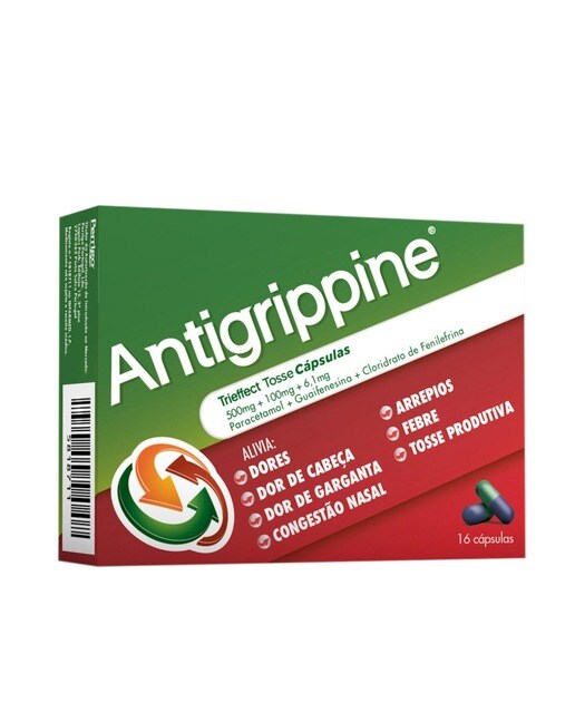 Imagem 0 de Antigrippine Trieffect Tosse - 16 Cápsulas
