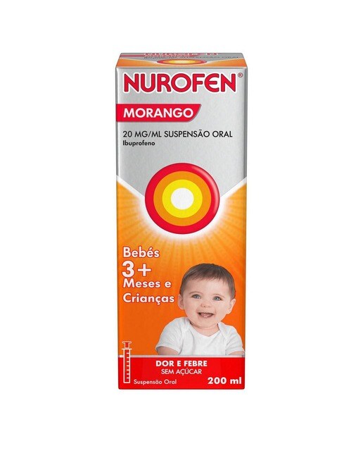 Imagem 0 de Nurofen Morango 40 mg/ml Suspensão Oral - 200 ml
