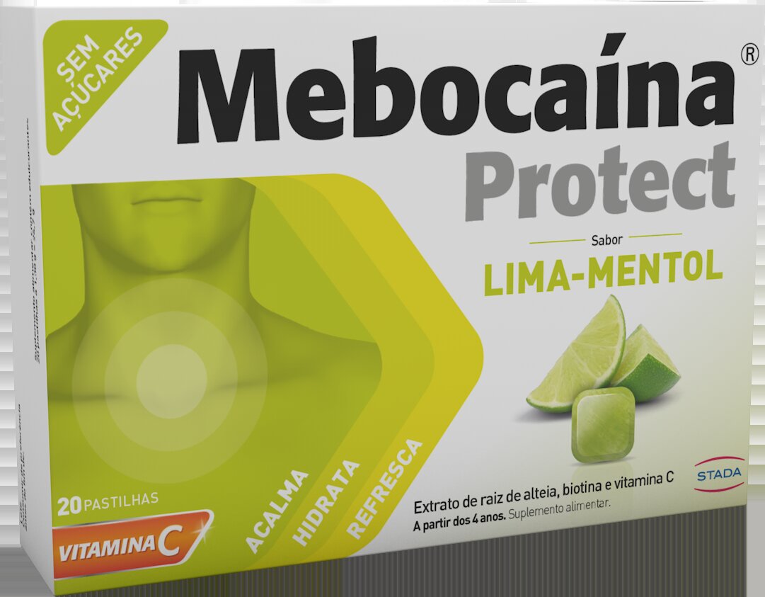 Imagem 0 de Mebocaina Protect Lima Mentol - 20 Pastilhas