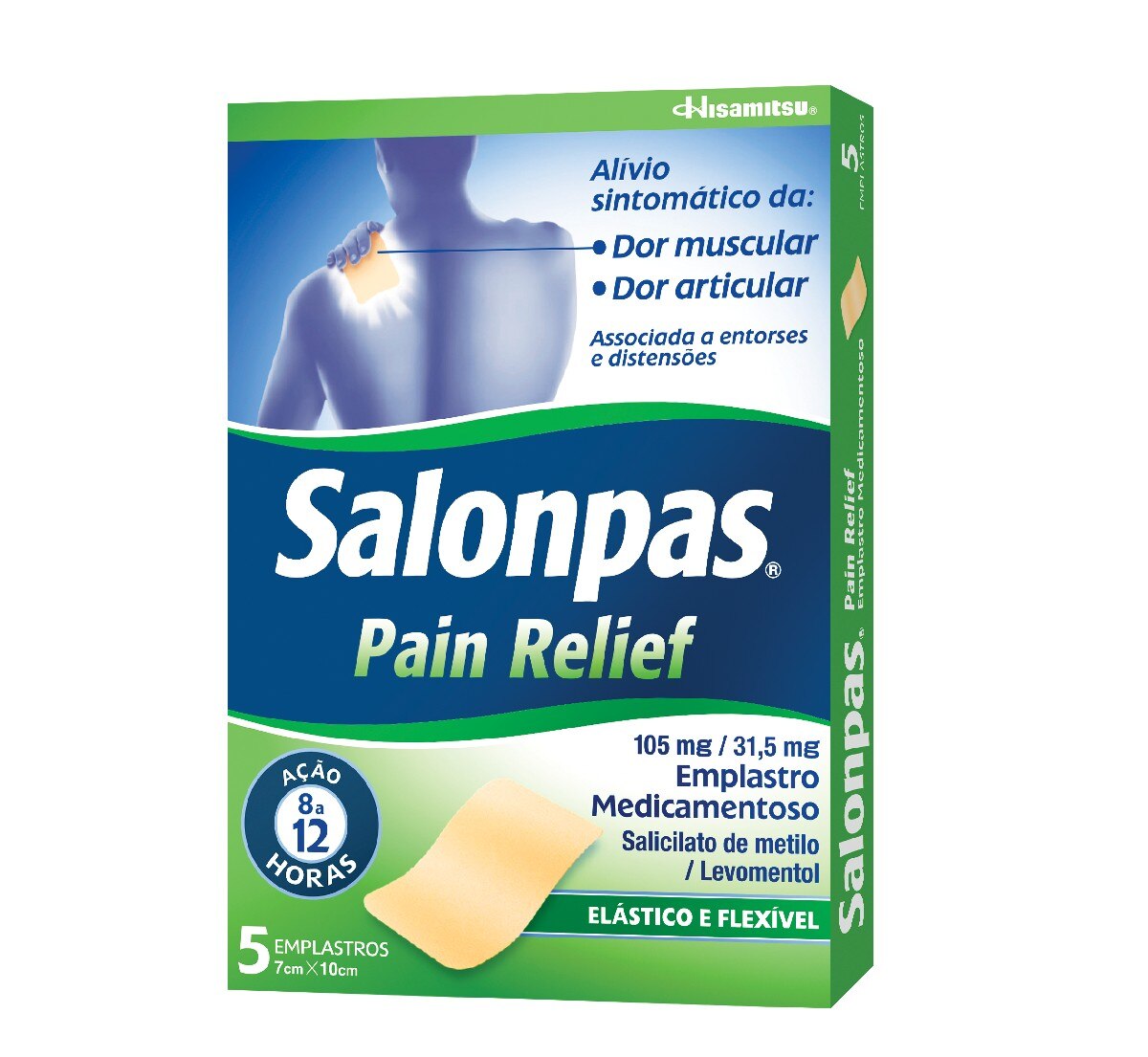 Imagem 0 de Salonpas Pain Relief Patch com 5 Emplastros