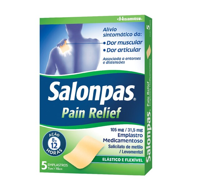 Imagem 0 de Salonpas Pain Relief Patch com 5 Emplastros