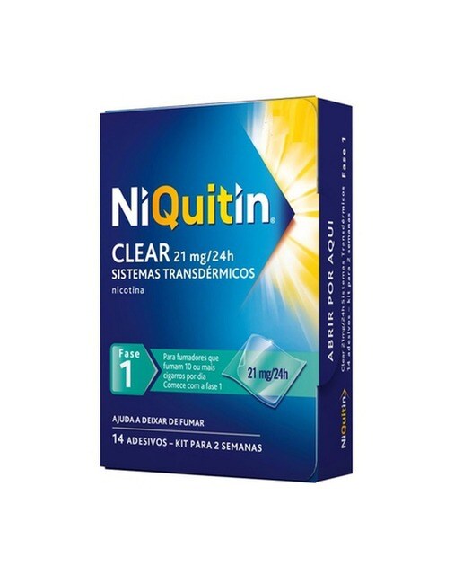 Imagem 0 de Niquitin Clear 21 mg/24 h Sistemas Transdérmicos - 14 Pensos