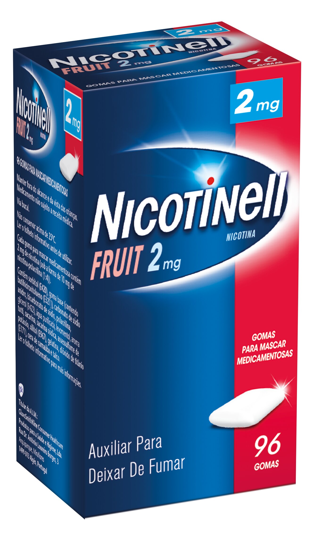 Imagem 0 de Nicotinell Fruit 2 mg - 96 Gomas para Mascar