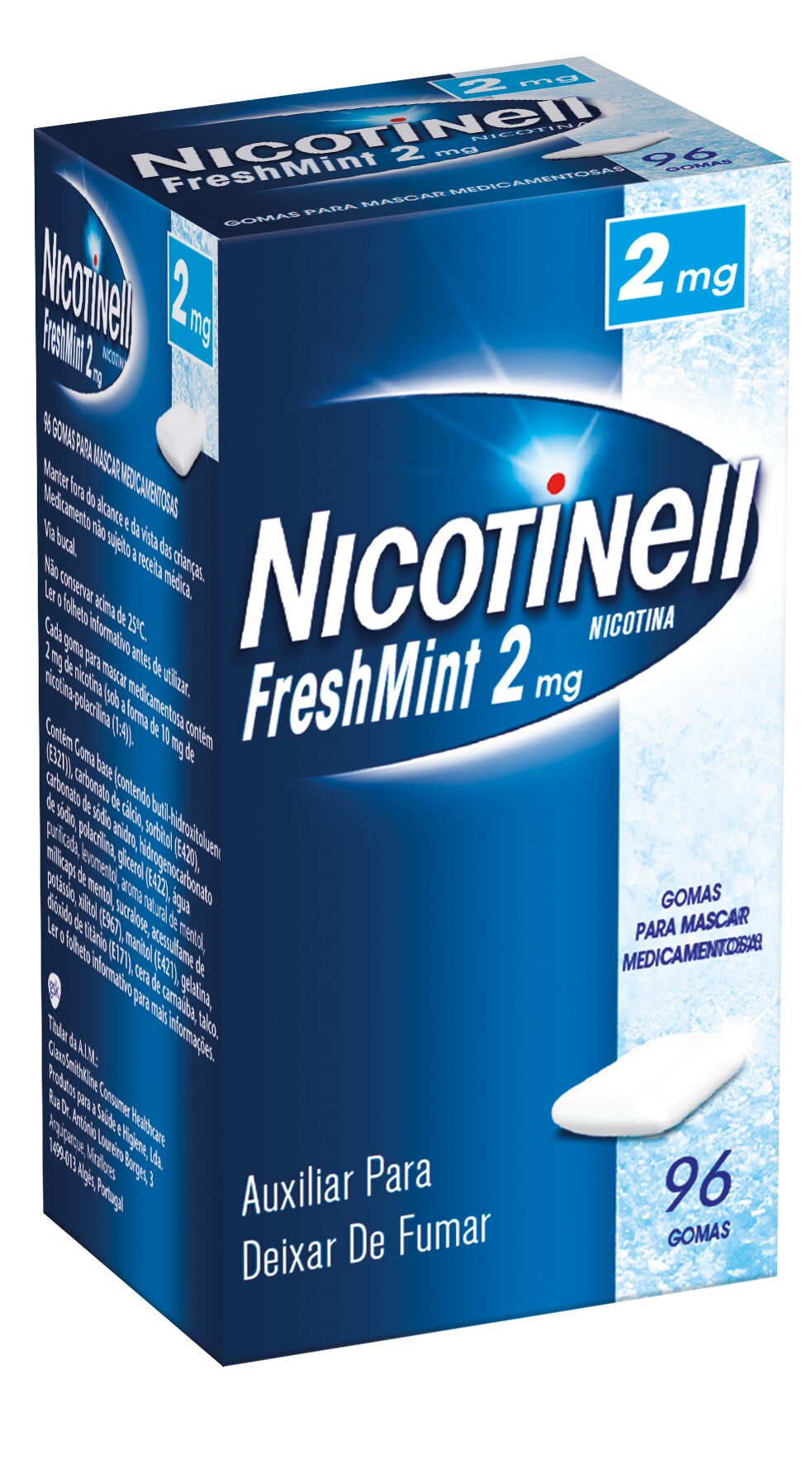 Imagem 0 de Nicotinell Freshmint 2 mg - 96 Gomas para Mascar
