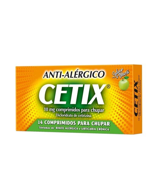 Imagem 0 de Cetix 10 mg - 14 Comprimidos para Chupar