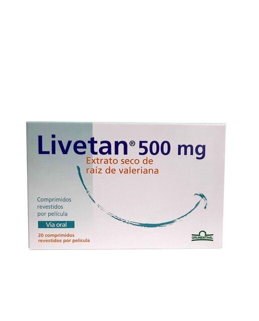 Imagem 0 de Livetan 500 mg - 20 Comprimidos Revestidos