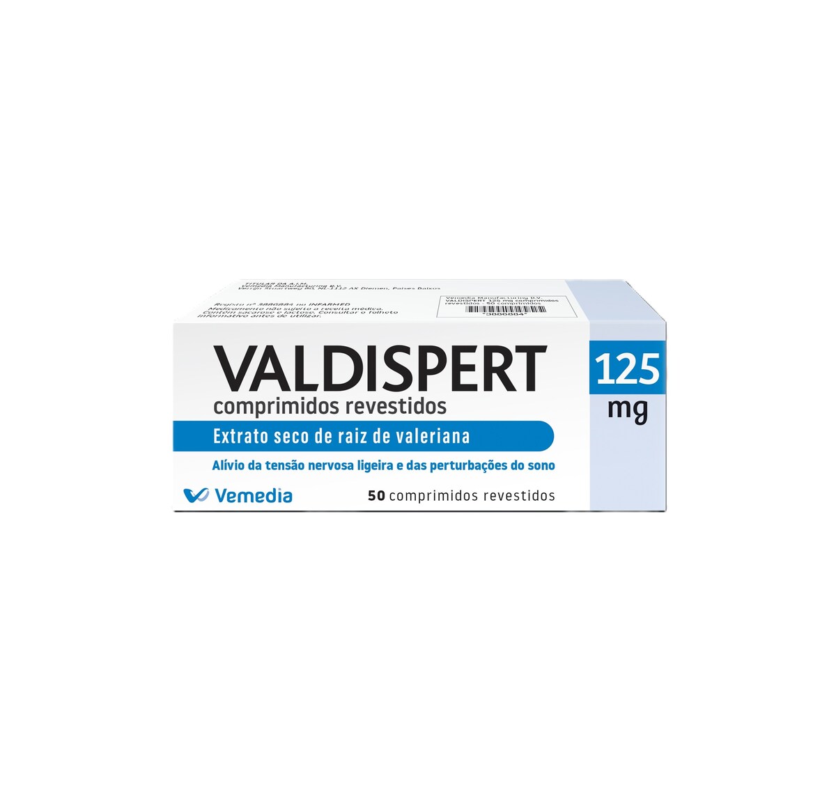 Valdispert 125 mg - 50 Comprimidos Revestidos 1