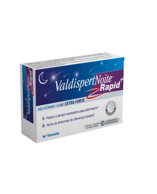 Imagem 0 de Suplemento Alimentar Valdispert Noite Rapid - 1,9 mg 20 comprimidos
