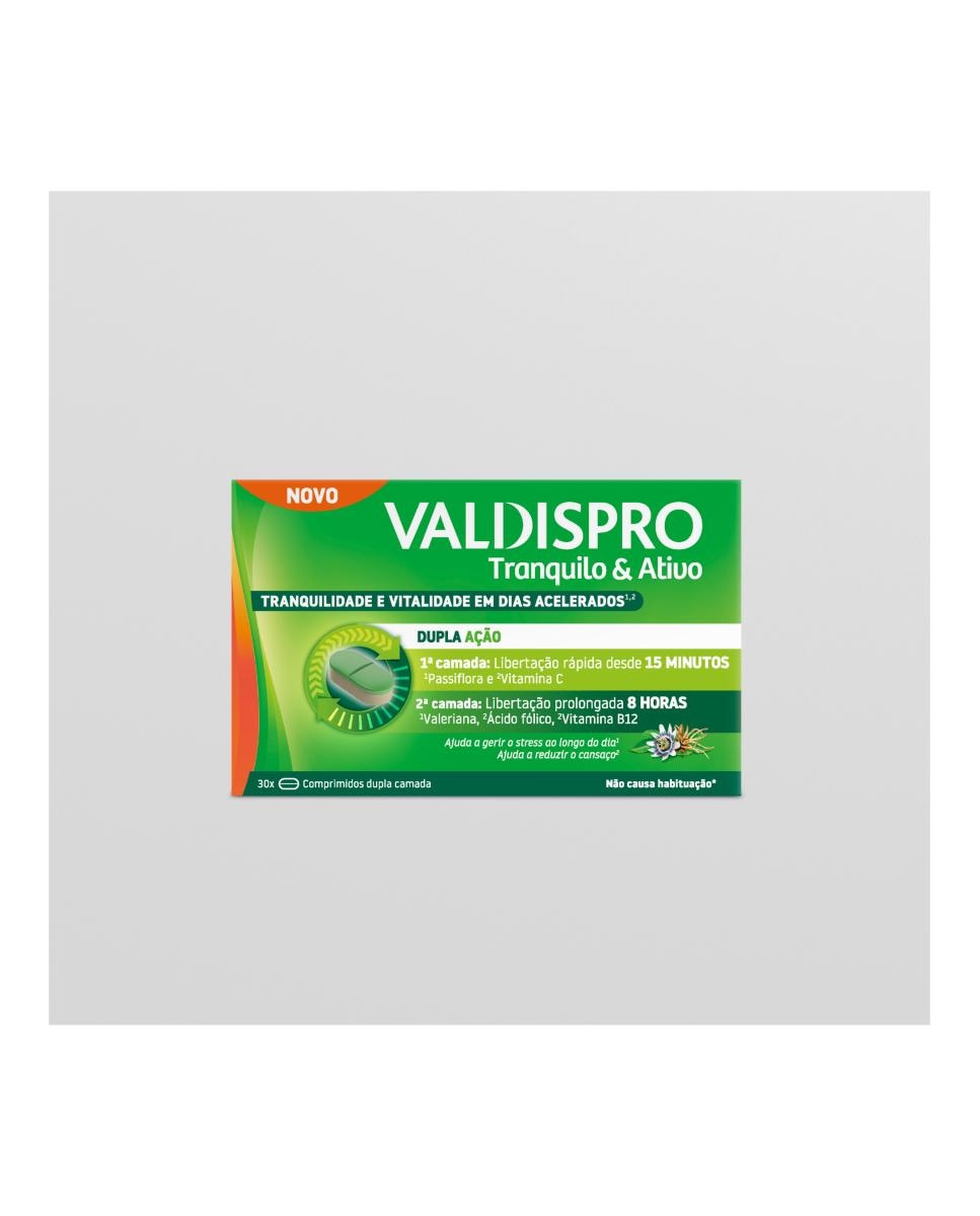 Imagem 0 de Valdispro Tranquilo & Ativo - 30 comprimidos