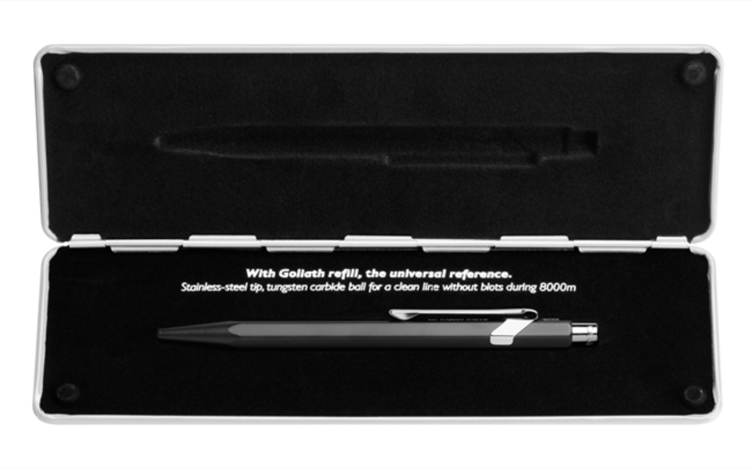 Caneta Esferográfica 849 Pop Line Caran d'Ache Preta Preto-3
