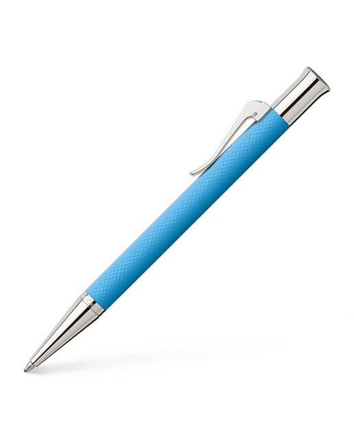 Caneta Esferográfica Guilloche Azul-claro Azul-1