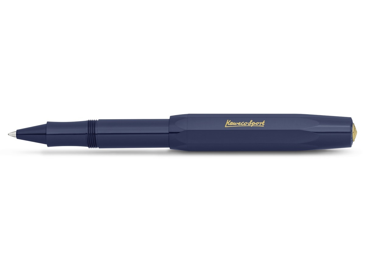 Imagem 0 de Caneta esferográfica com tampa Sport Classic Kaweco azul e dourada