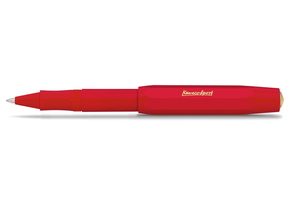 Imagem 0 de Caneta esferográfica com tampa Sport Classic Especial Kaweco vermelha e dourada
